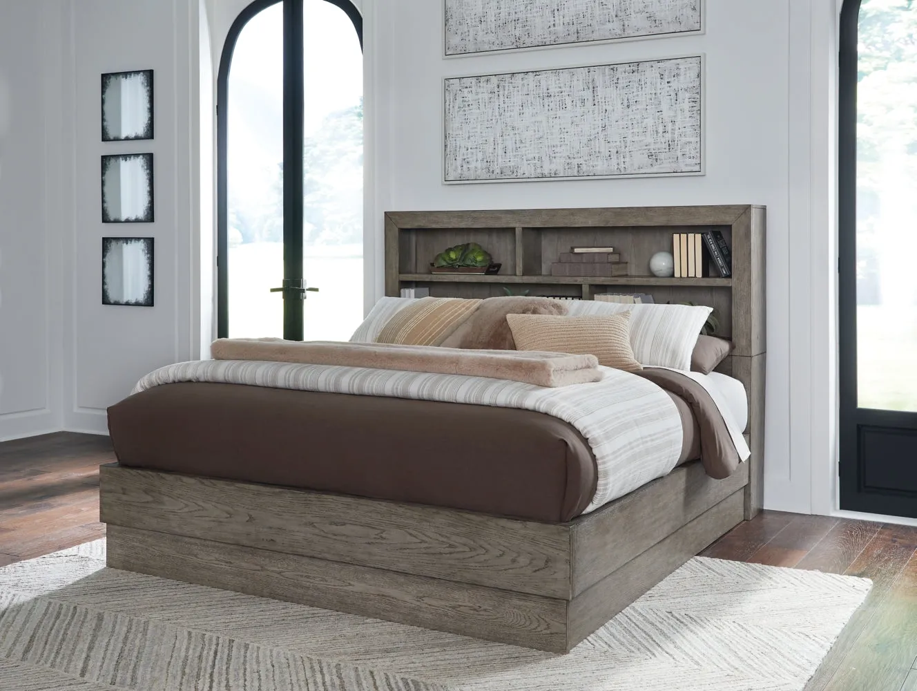 Anibecca Queen Bookcase Bed with Dresser