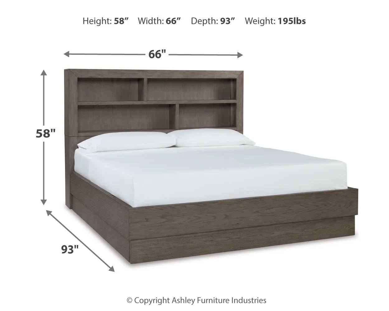 Anibecca Queen Bookcase Bed with Dresser