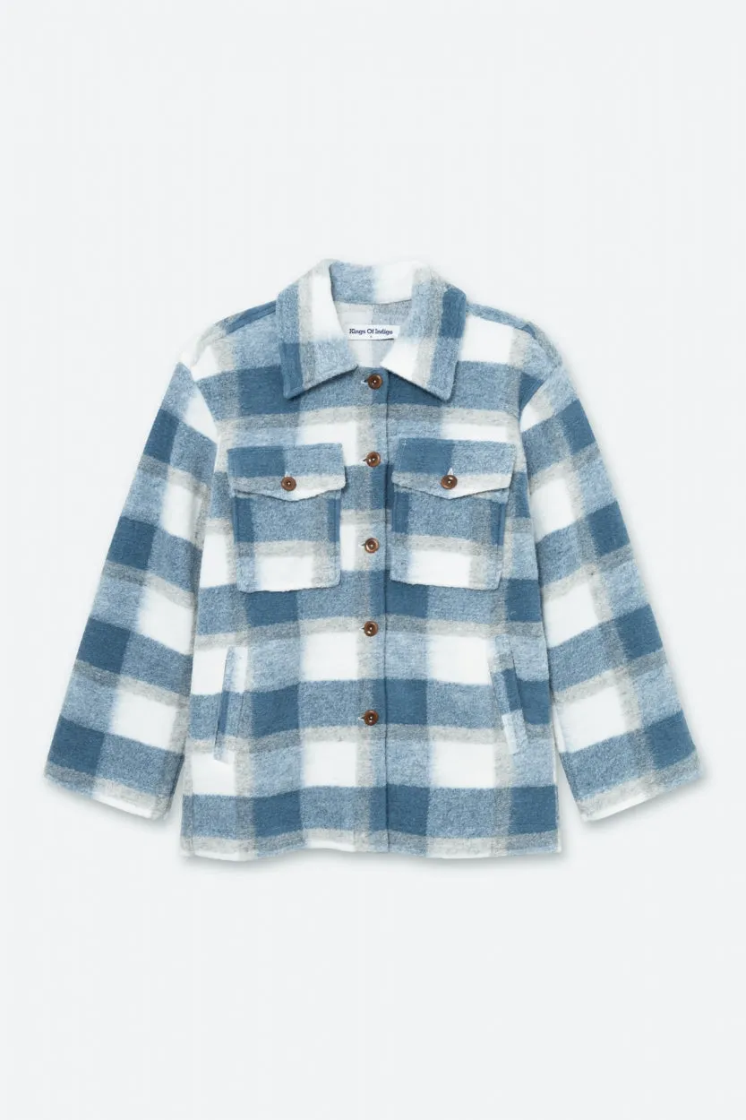 Ariko Jacket | Faded Blue Check