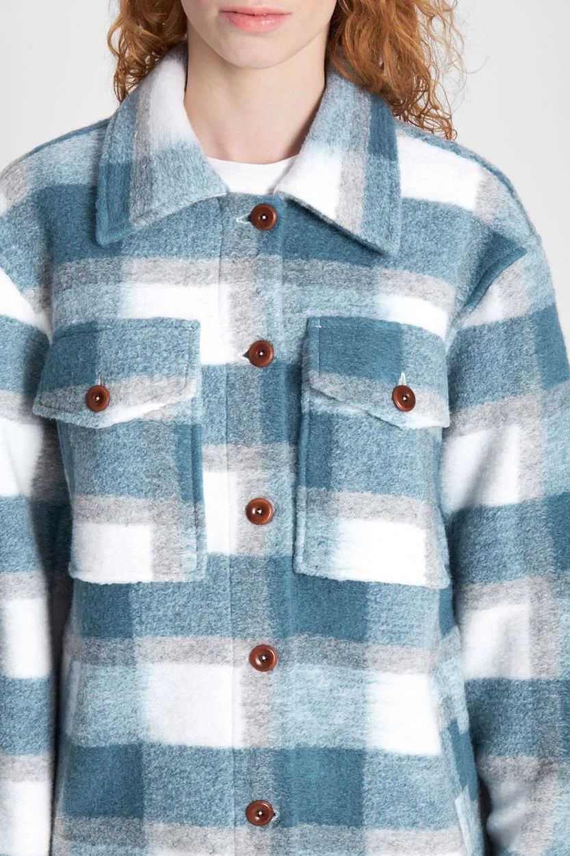 Ariko Jacket | Faded Blue Check