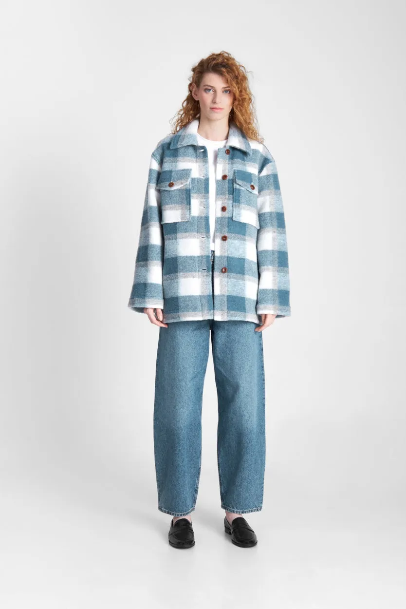 Ariko Jacket | Faded Blue Check