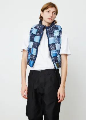 Bandana Print Nylon Diet Keel Weaving Vest