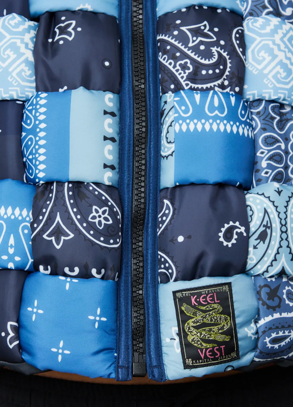 Bandana Print Nylon Diet Keel Weaving Vest