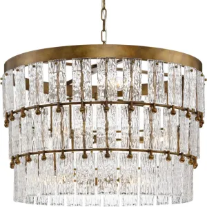 Chevall Collection Nine-Light Gold Ombre Modern Organic Chandelier