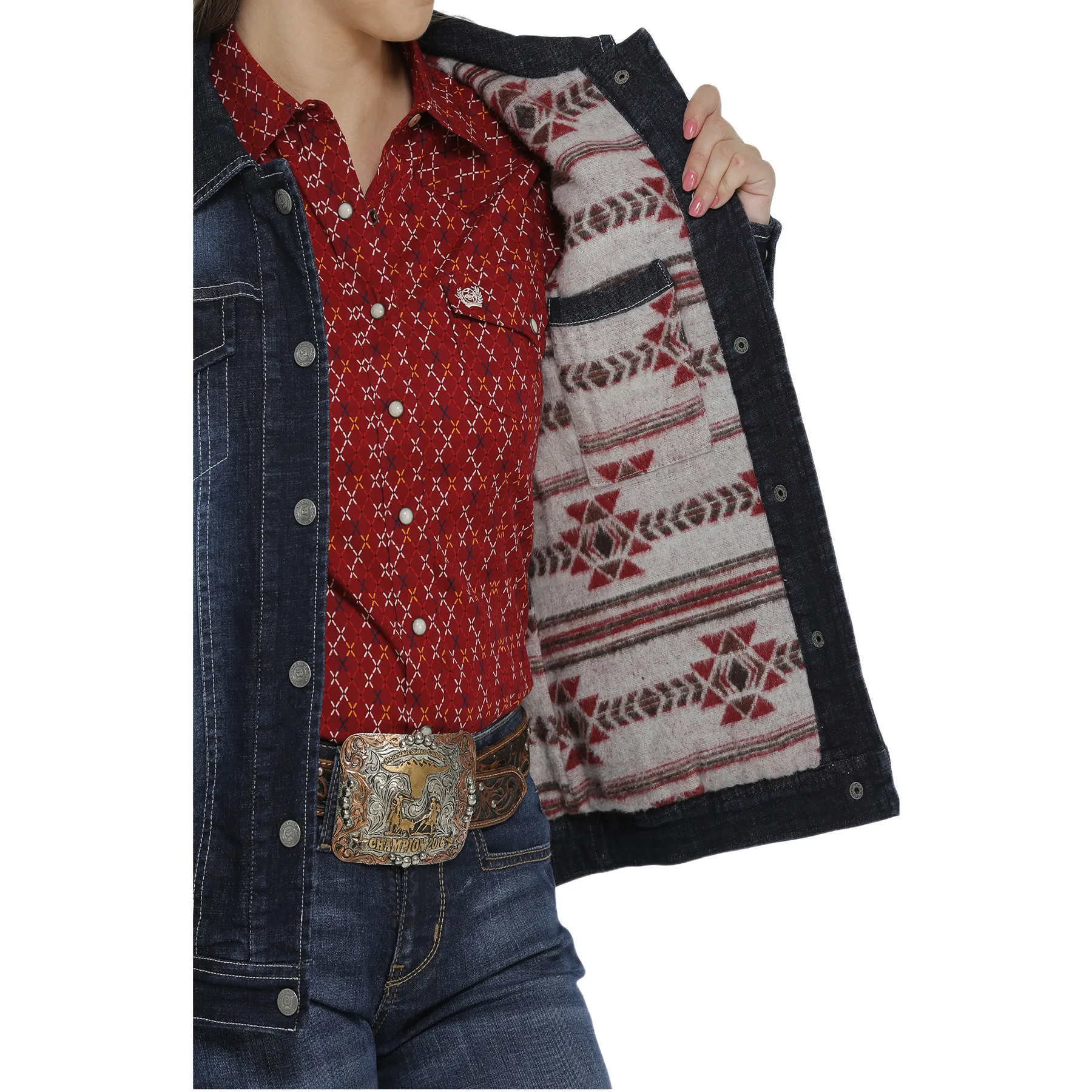 Cinch Ladies Indigo Denim Trucker Jacket MAJ9878004
