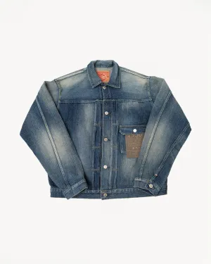 D4552US - 12.5oz - 1930s History Selvedge Denim Jacket - Used-Wash