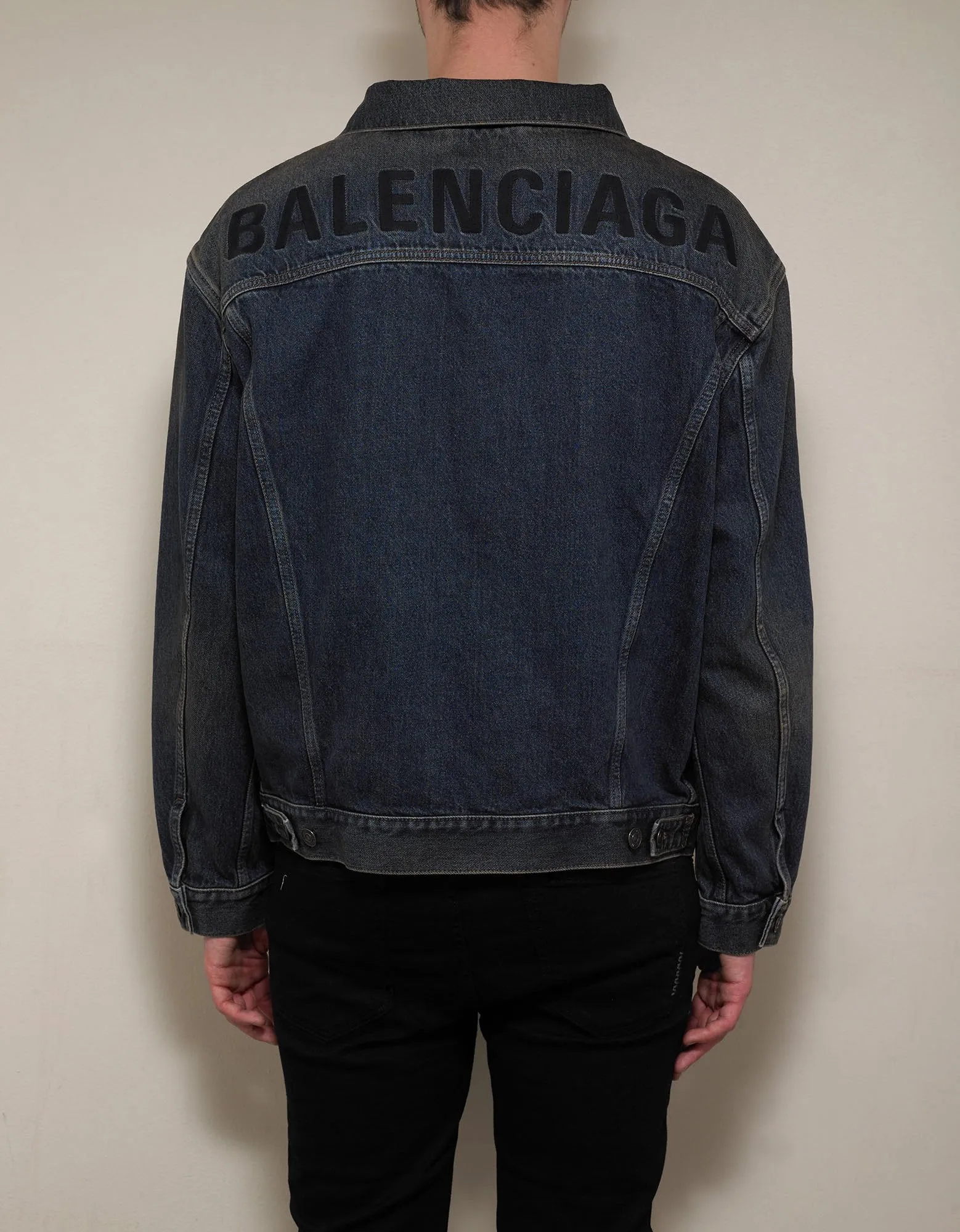Dark Indigo Rust Denim Jacket