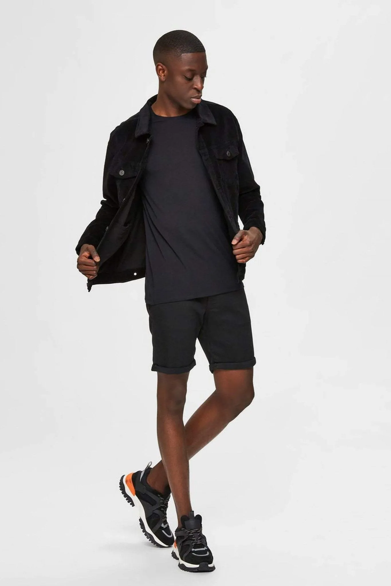 Denim Shorts - Black