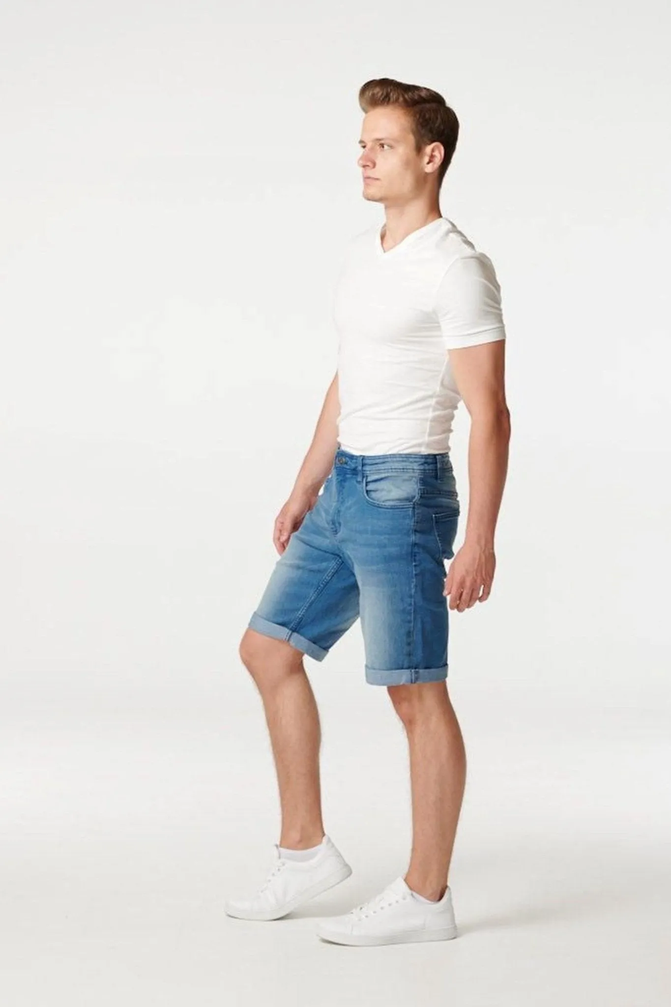 Denim Shorts - Blue