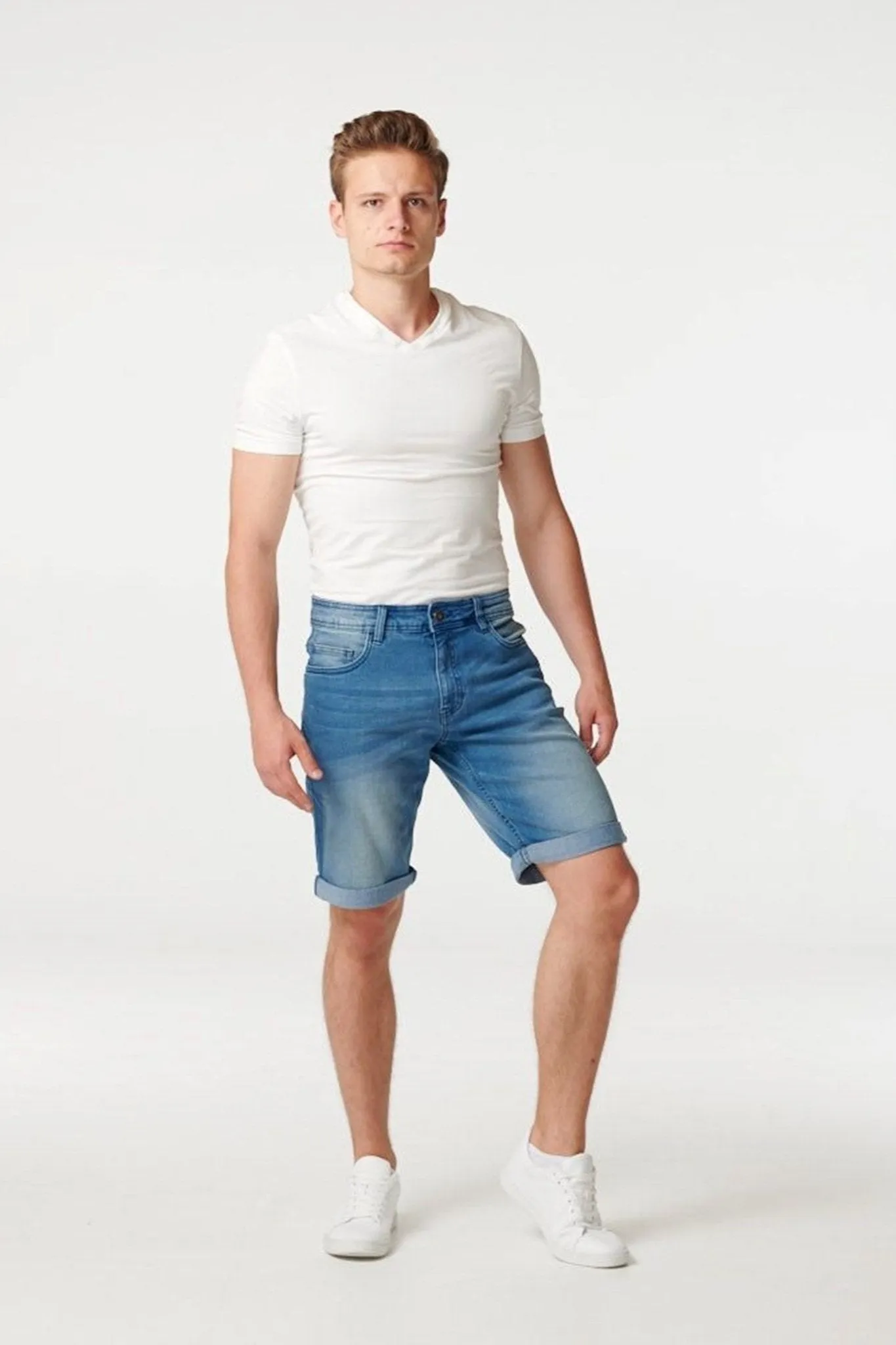 Denim Shorts - Blue