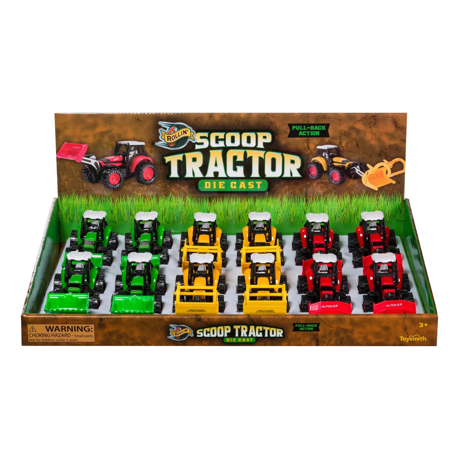 Diecast Scoop Tractor (1 Unit Assorted) by Toysmith