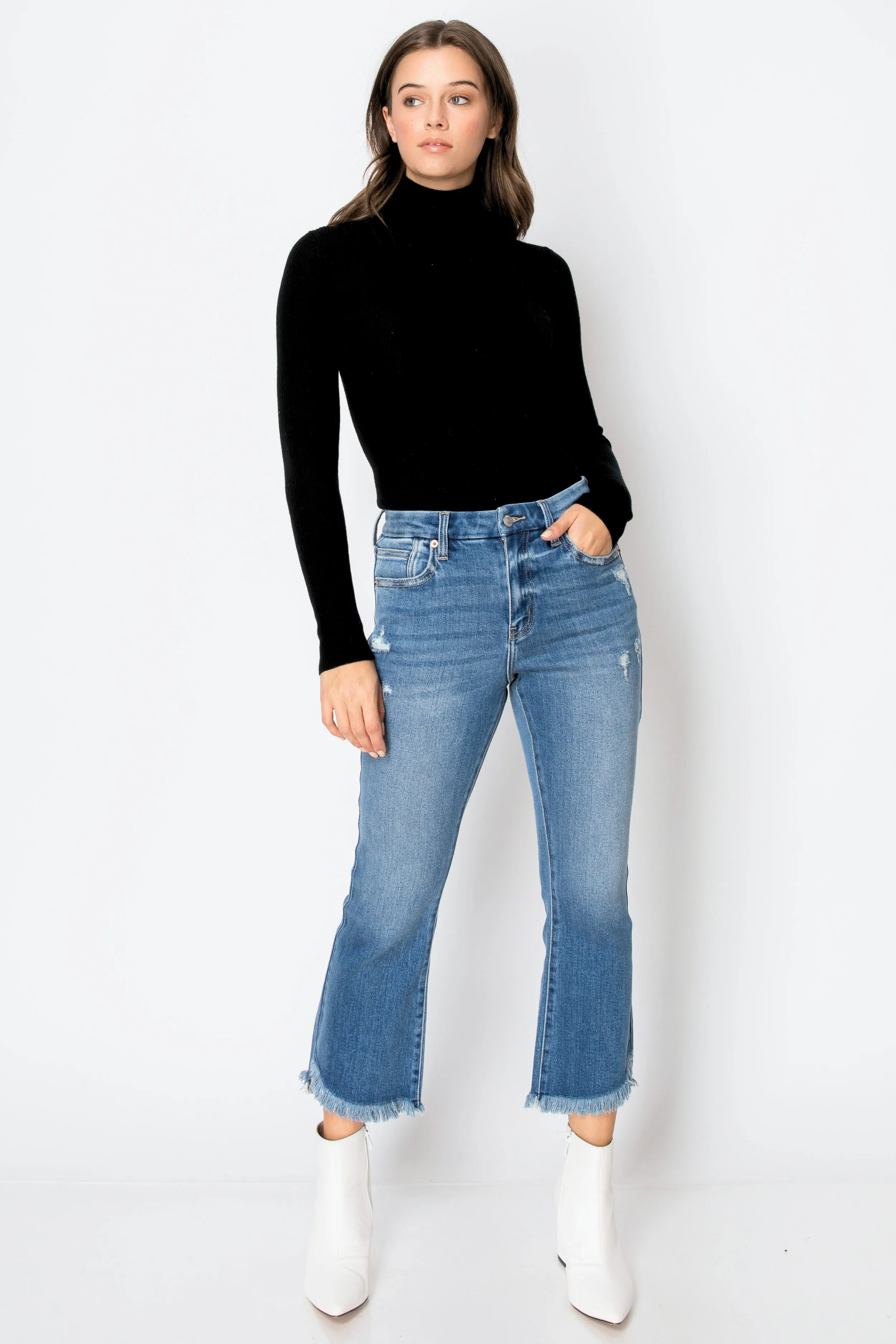 ECO Friendly Corset High Rise Crop Flare