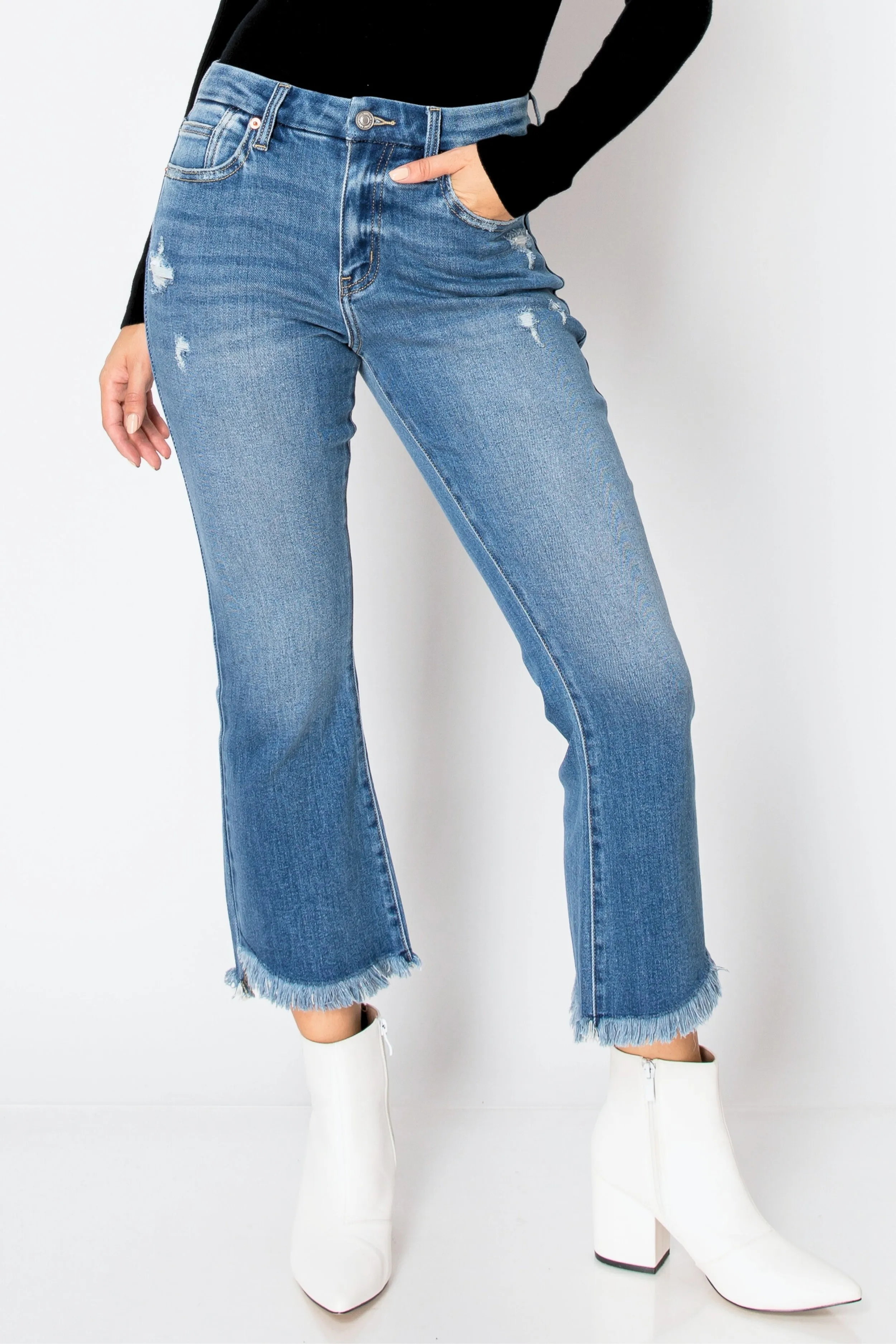 ECO Friendly Corset High Rise Crop Flare