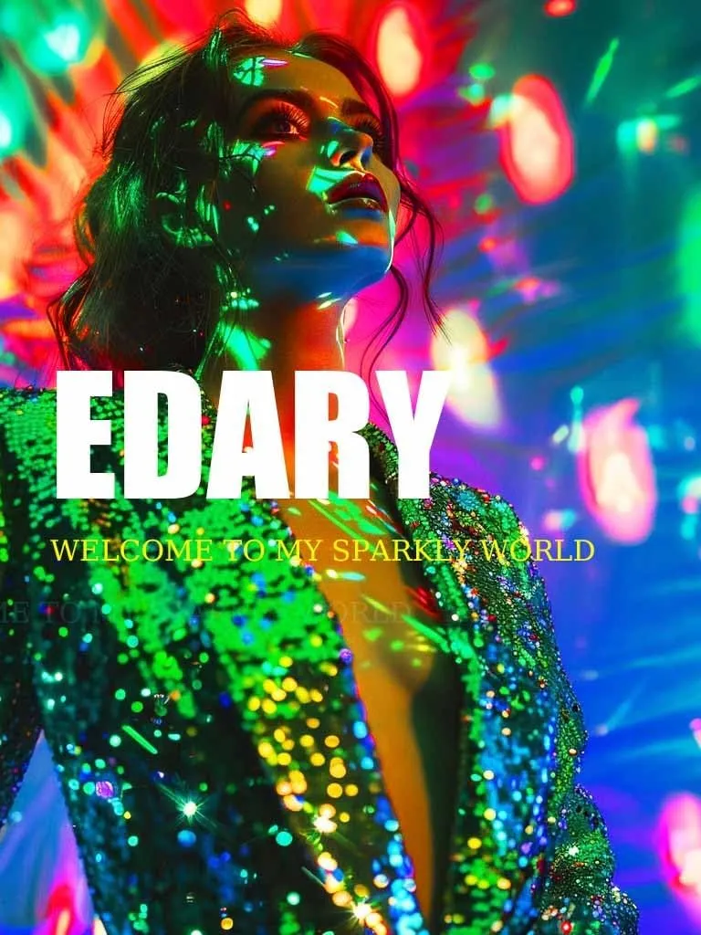Edary Glitter Sequin Bomber Jackets Green Sparkly Long Sleeves Outfits for Women