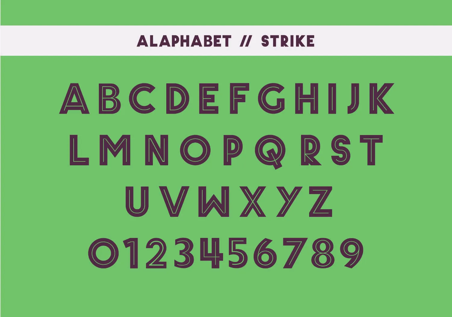 Empire - Regular & Strike Free Font