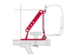 Fiamma F35Pro/F45 Caddy Roof Rack Mounting Brackets