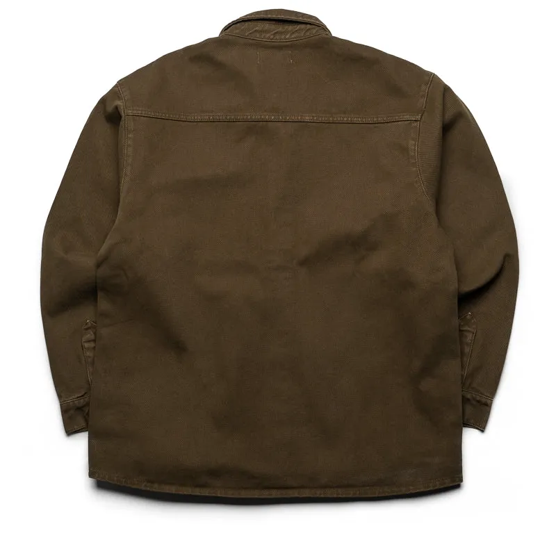 Flaneur Denim Shirt - Army Green