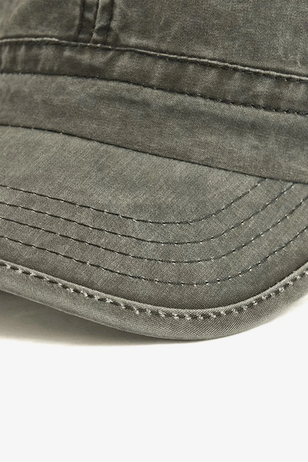 Green Denim Military Cap - W21 - MCP006R