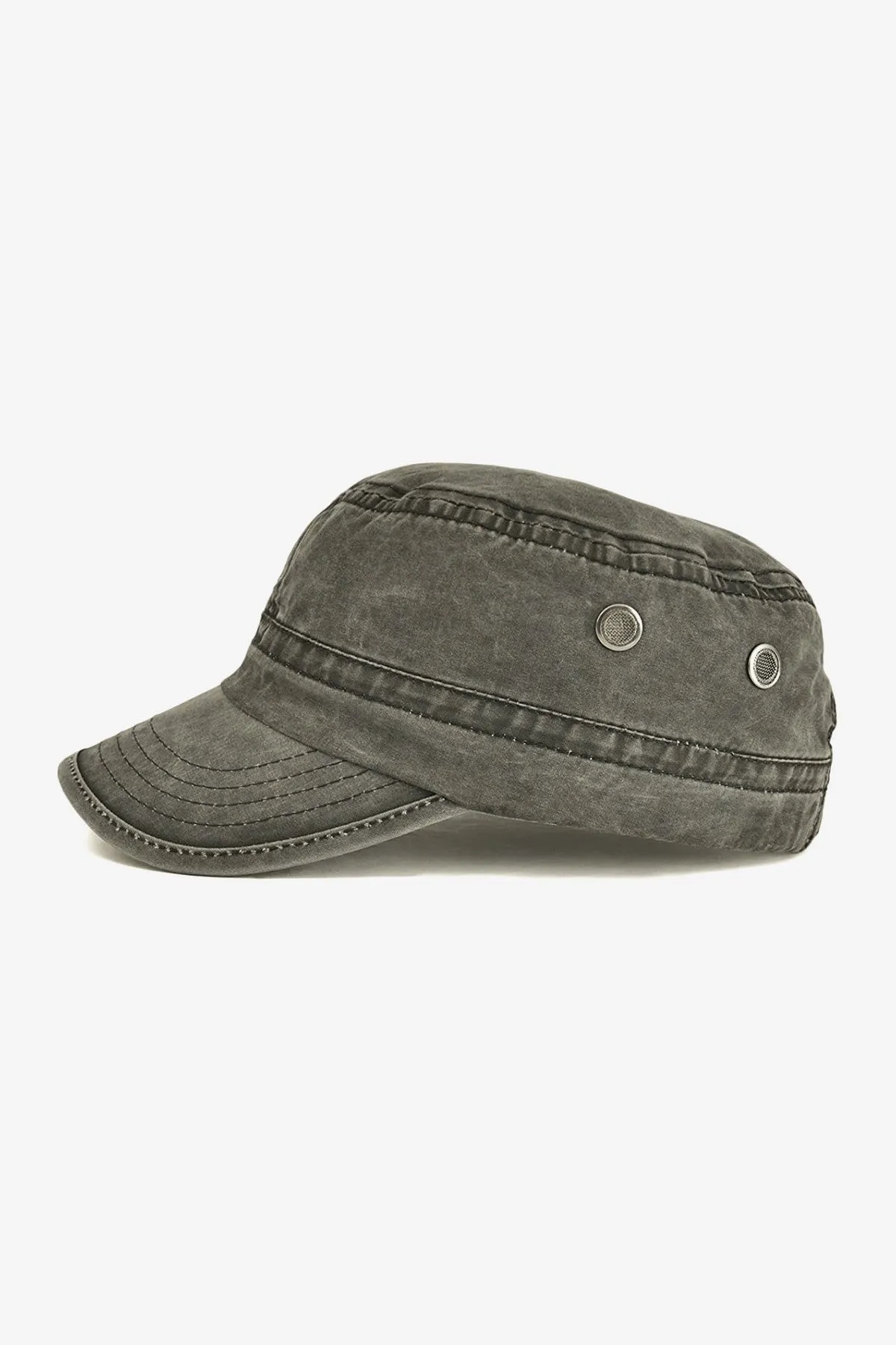 Green Denim Military Cap - W21 - MCP006R