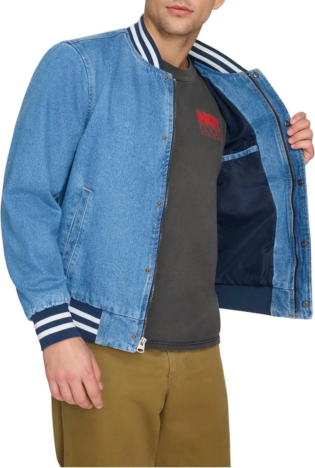 Levi's Men's Varsity Denim Bomber Jacket