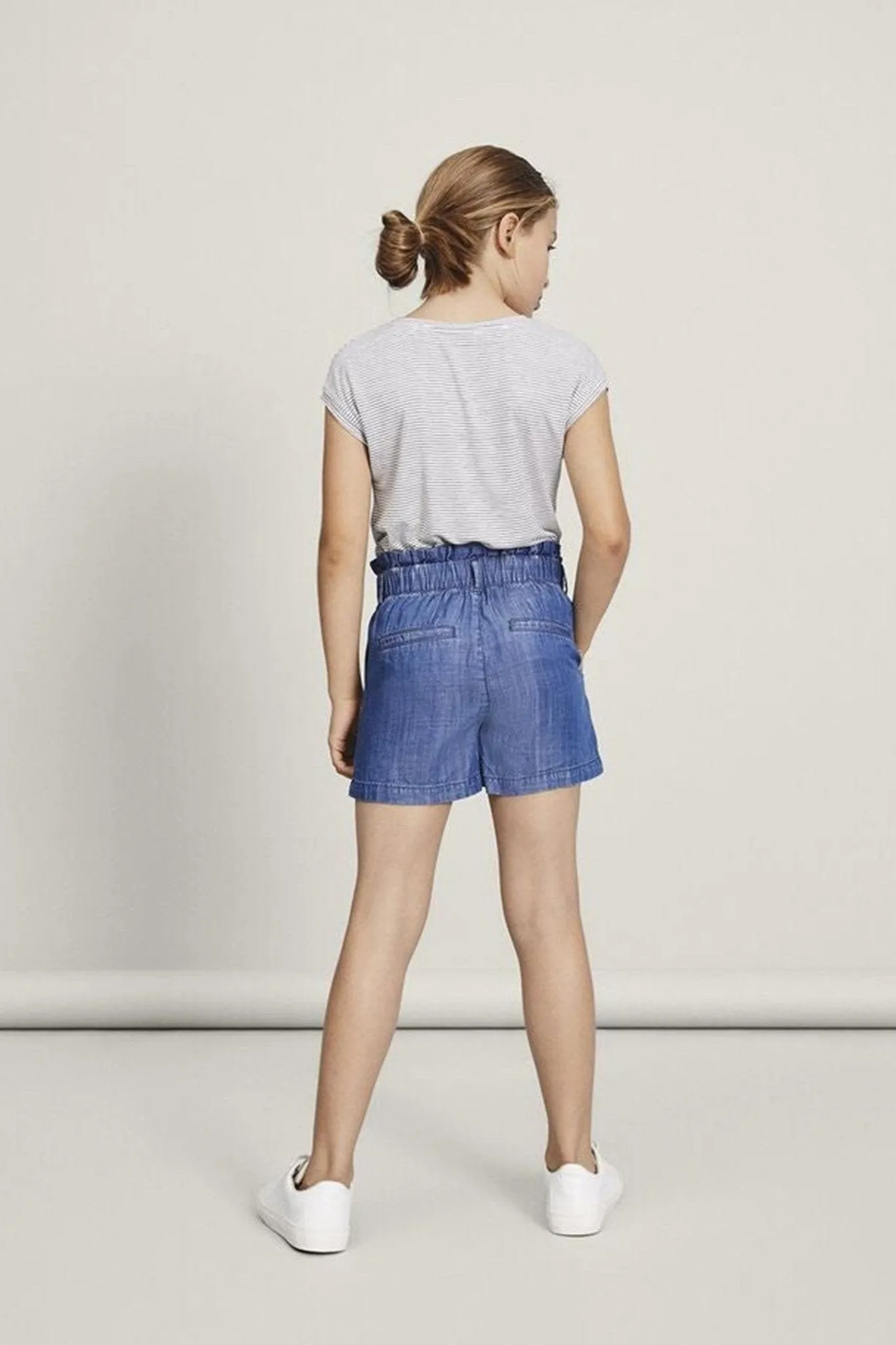 Light Denim shorts - Blue