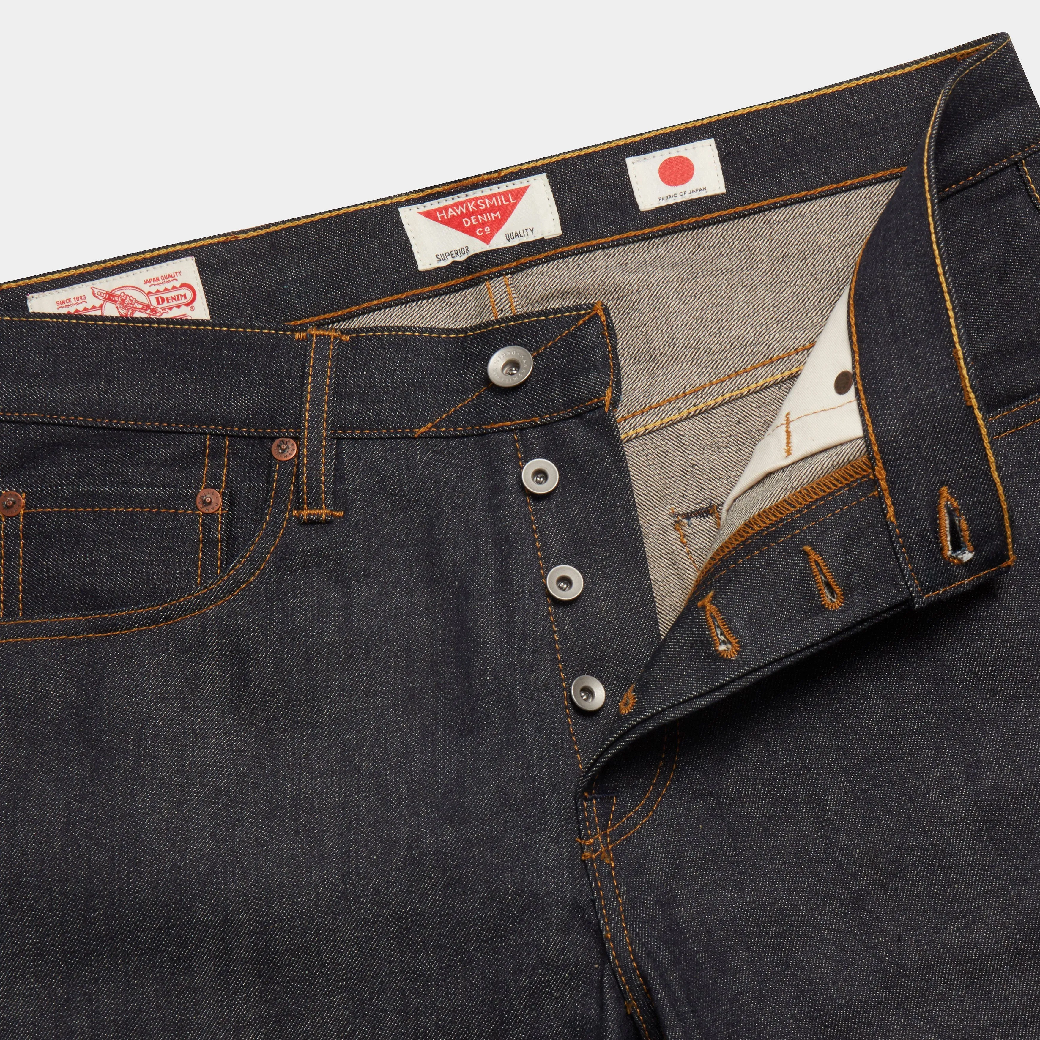 Loose Tapered Japanese Selvedge Jeans (Indigo) - Kaihara