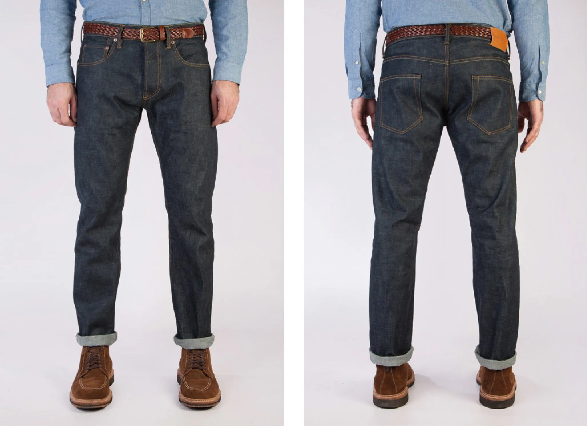 Loose Tapered Japanese Selvedge Jeans (Indigo) - Kaihara