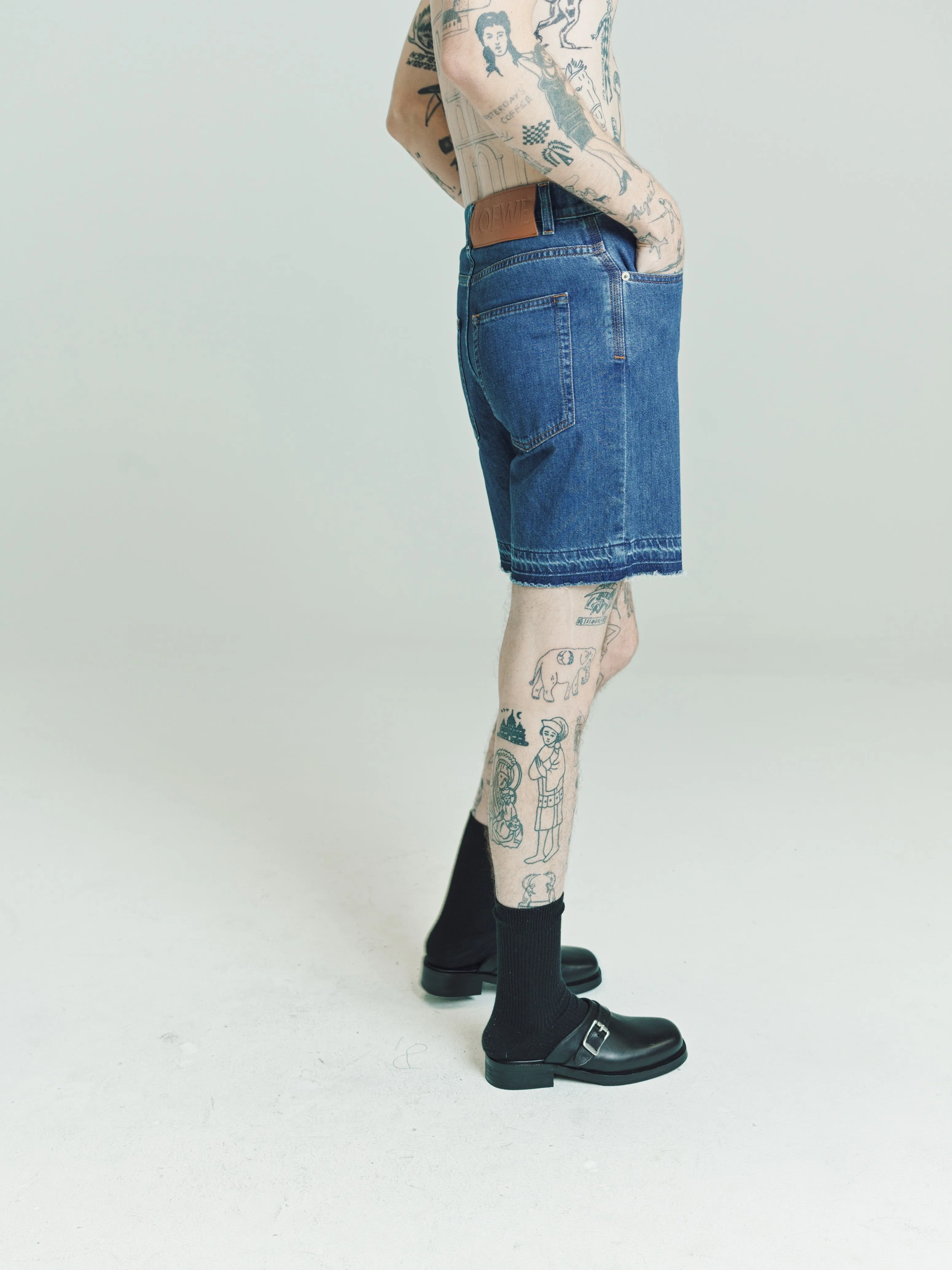 Medium Blue Denim Shorts