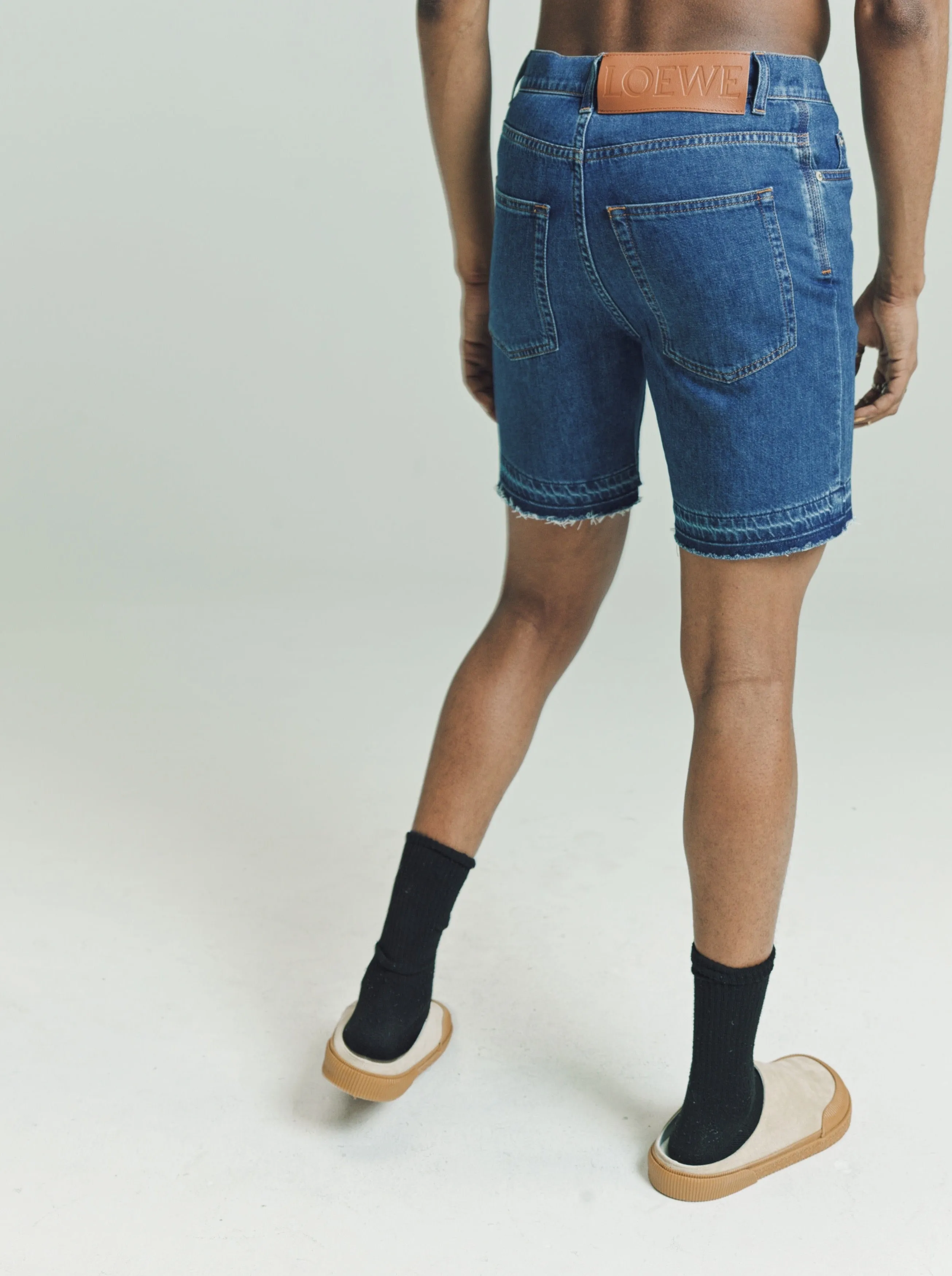 Medium Blue Denim Shorts