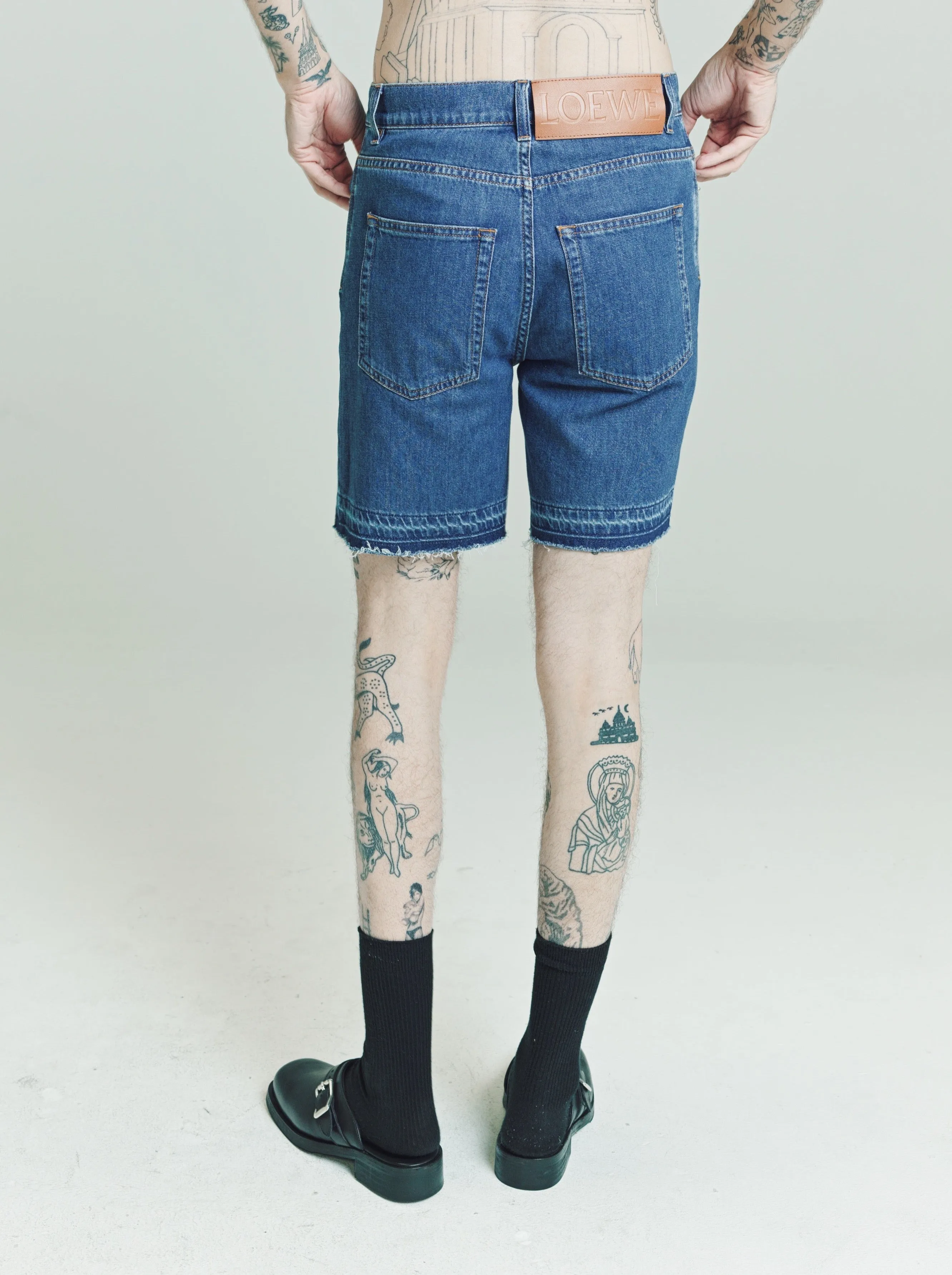 Medium Blue Denim Shorts