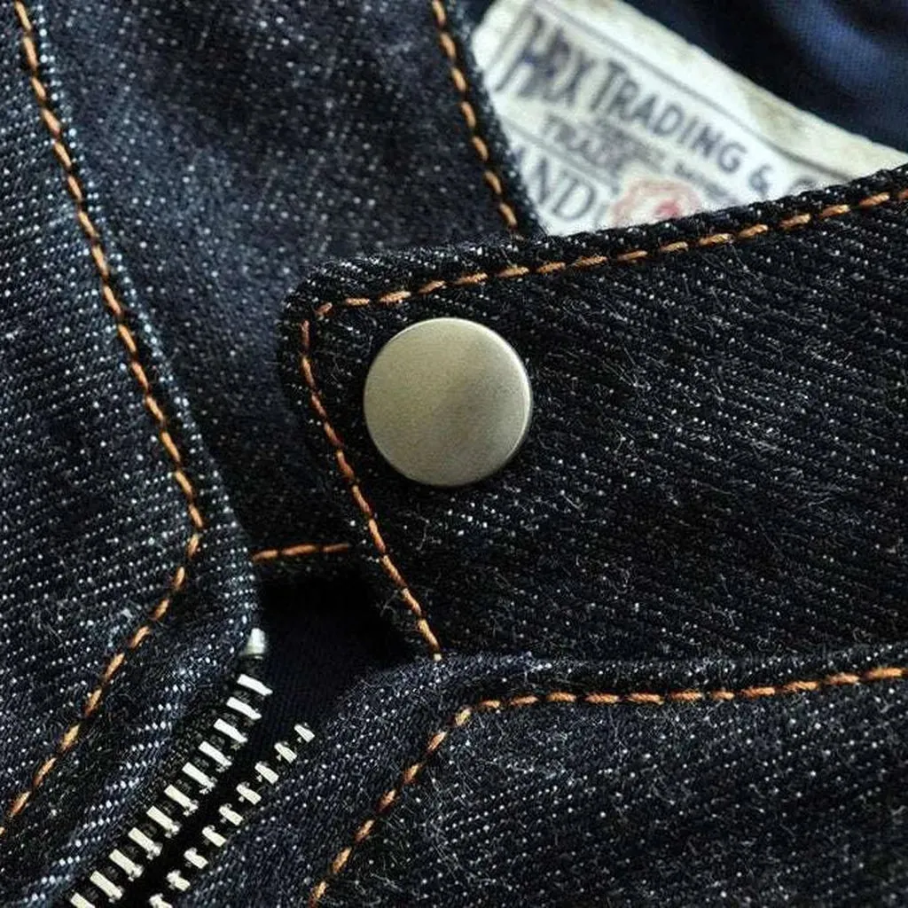 Mens slim riding jean jacket