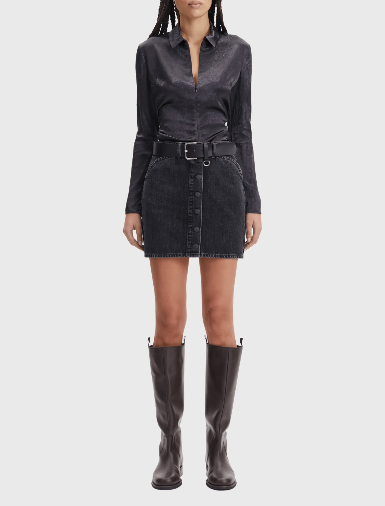 Norma Denim Mini Skirt