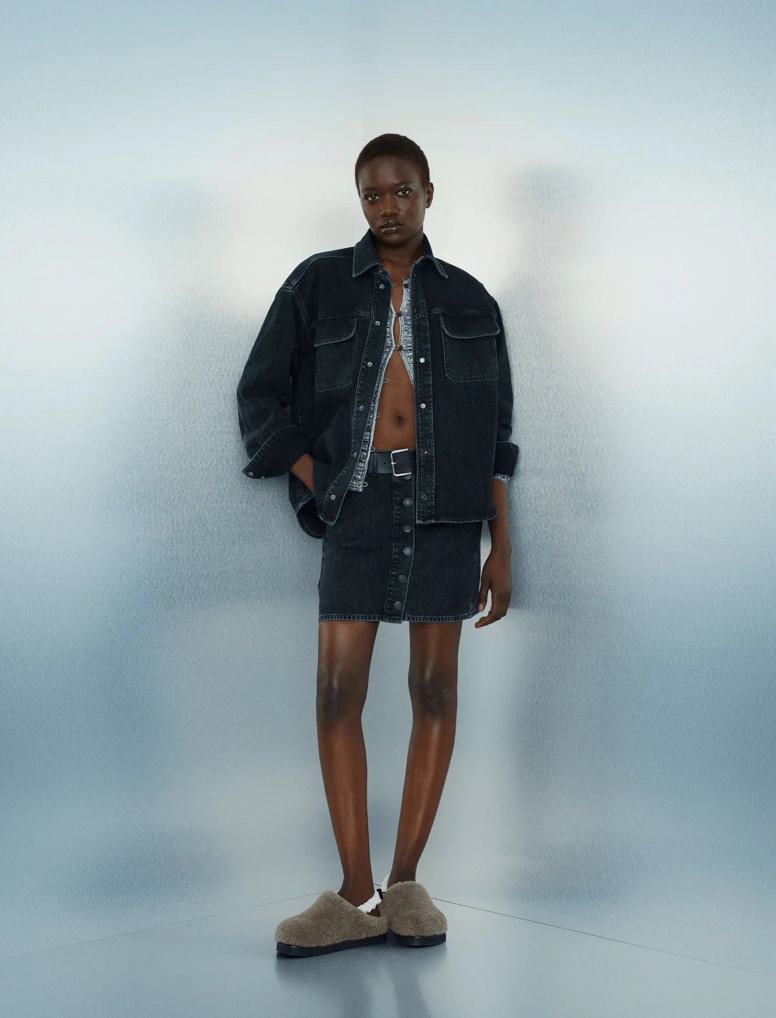 Norma Denim Mini Skirt