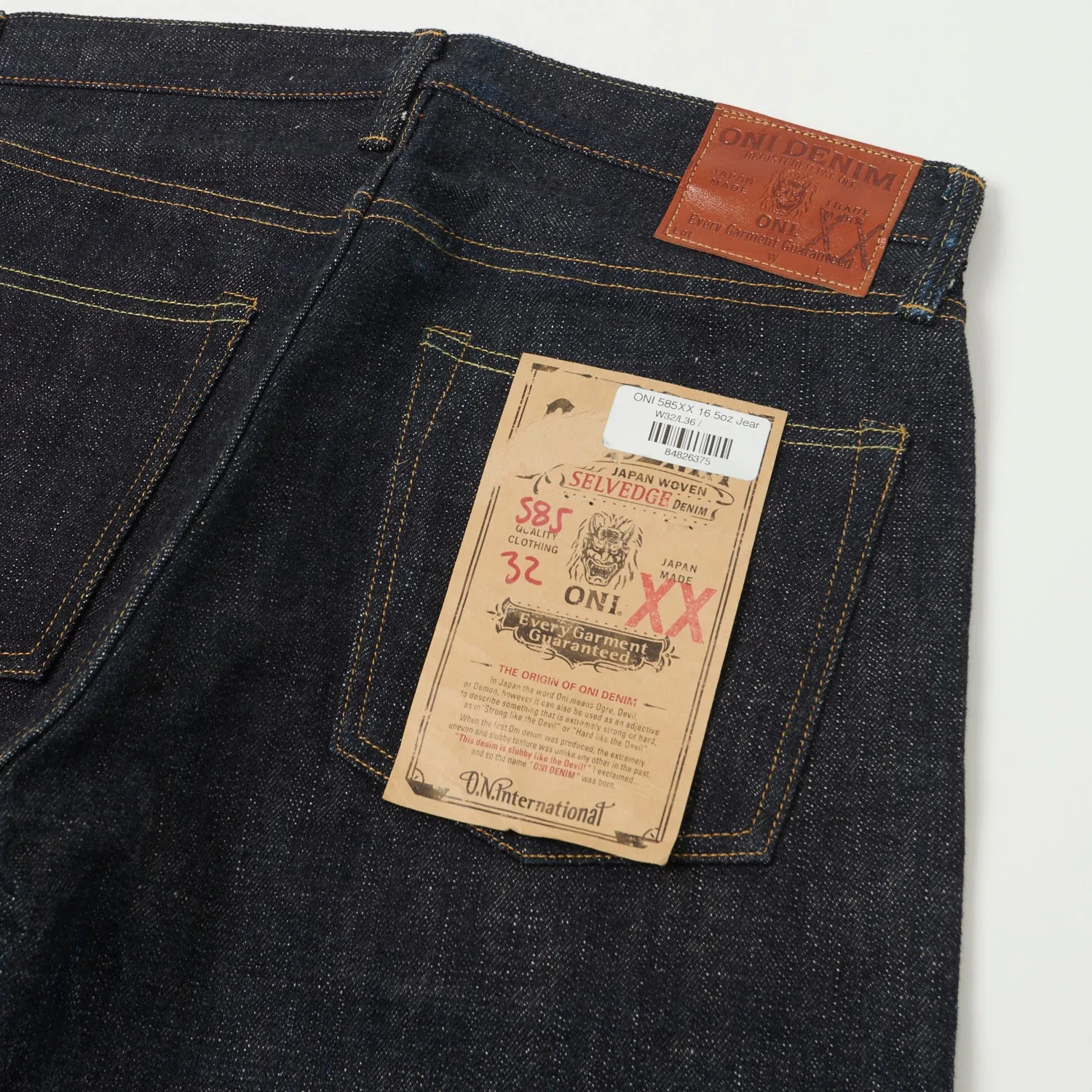 ONI 585XX 16.5oz 16.5oz Slim Straight Jean - Raw