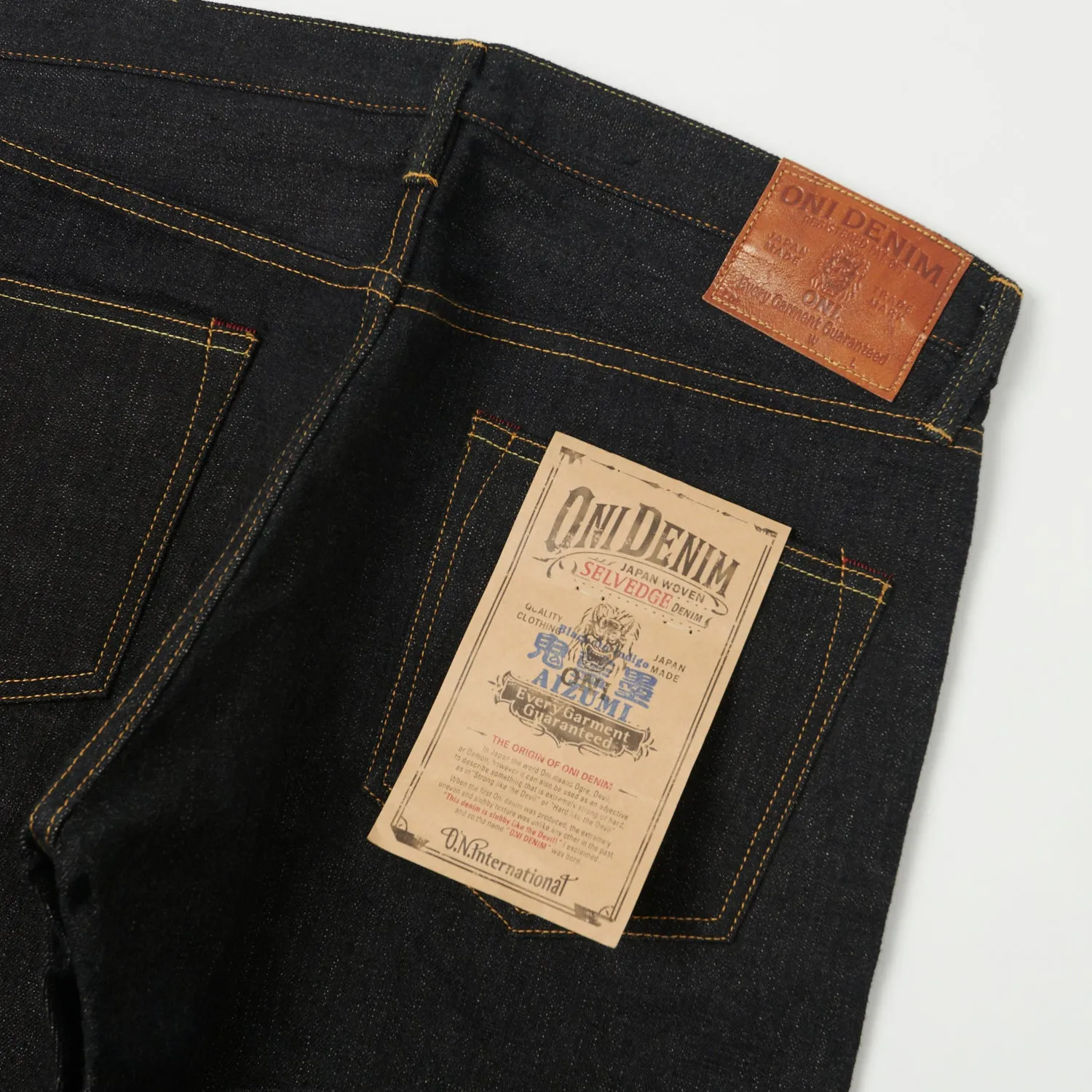 ONI 622 Aizumi 16oz Regular Tapered Jean - One Wash