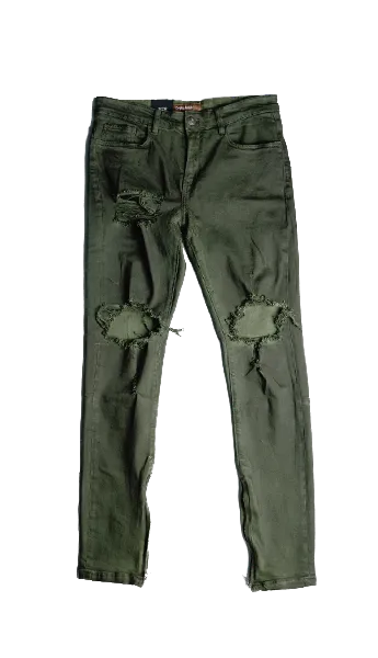 Pacific Denim (Olive Ripped)