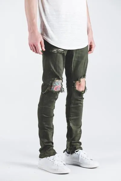 Pacific Denim (Olive Ripped)