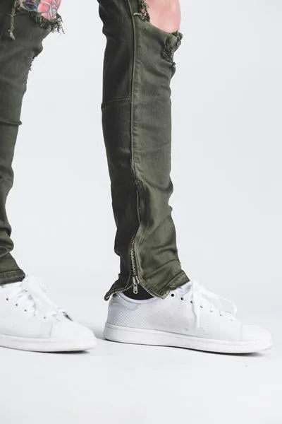 Pacific Denim (Olive Ripped)