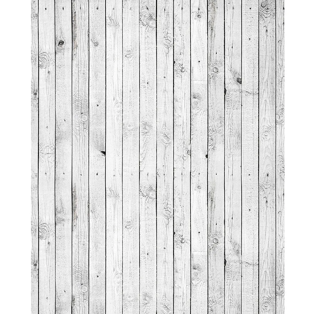 Painted White Planks Printed Backdrop