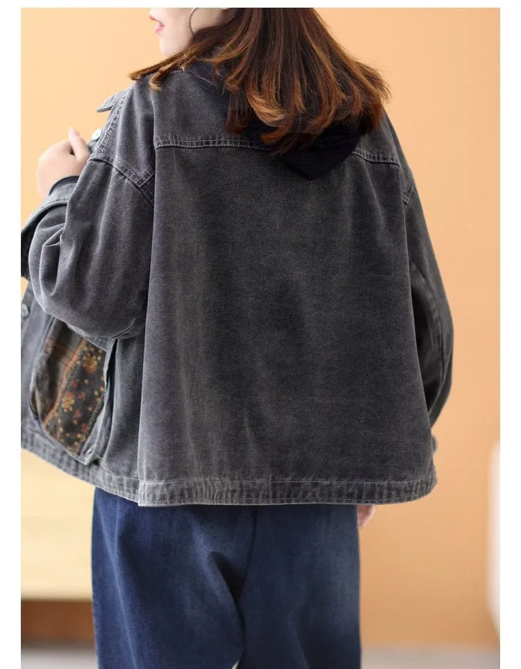 Patchwork Punk Denim Jacket