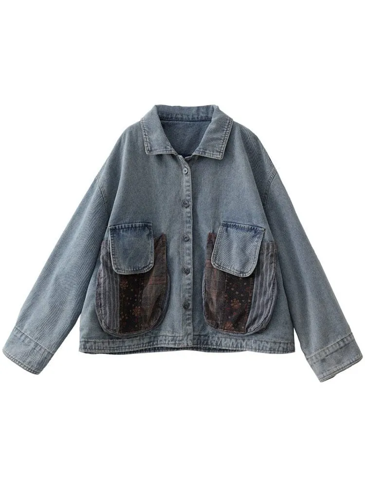 Patchwork Punk Denim Jacket