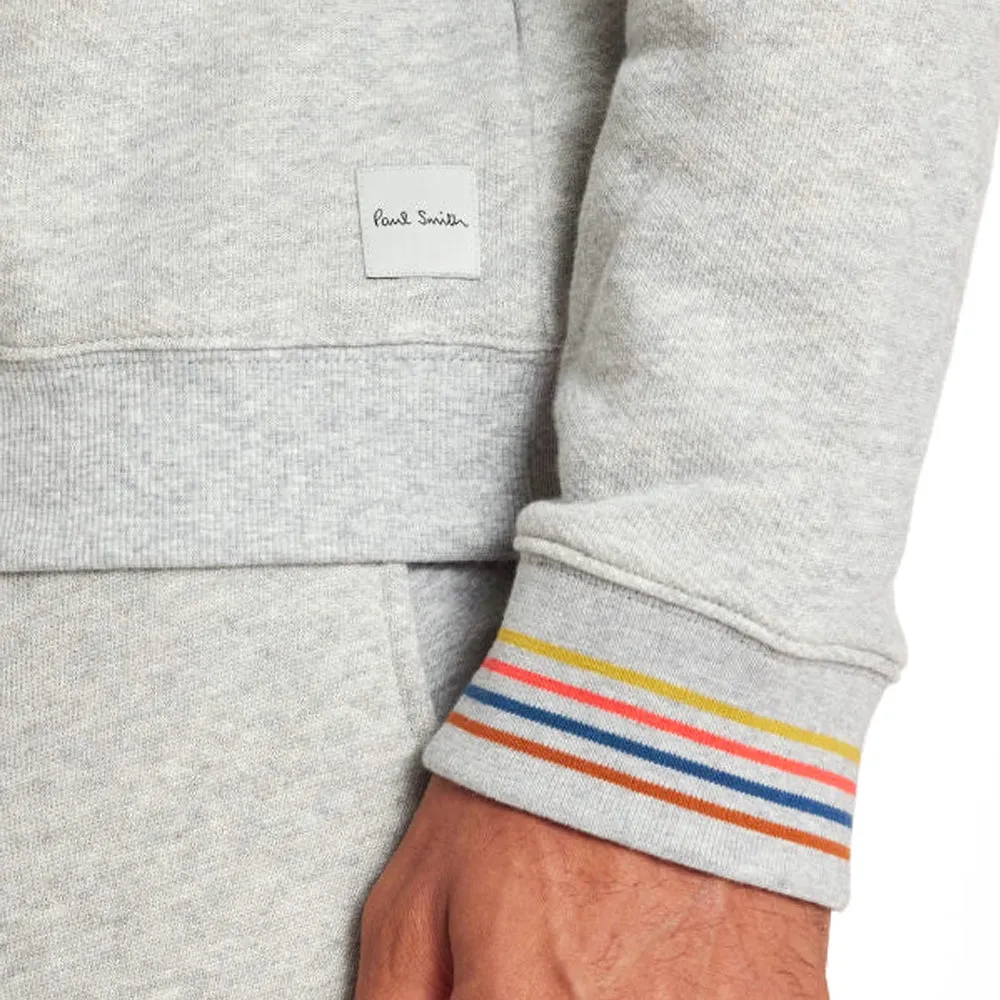 PAUL SMITH Artist Stripe Cuff LS Top - Grey