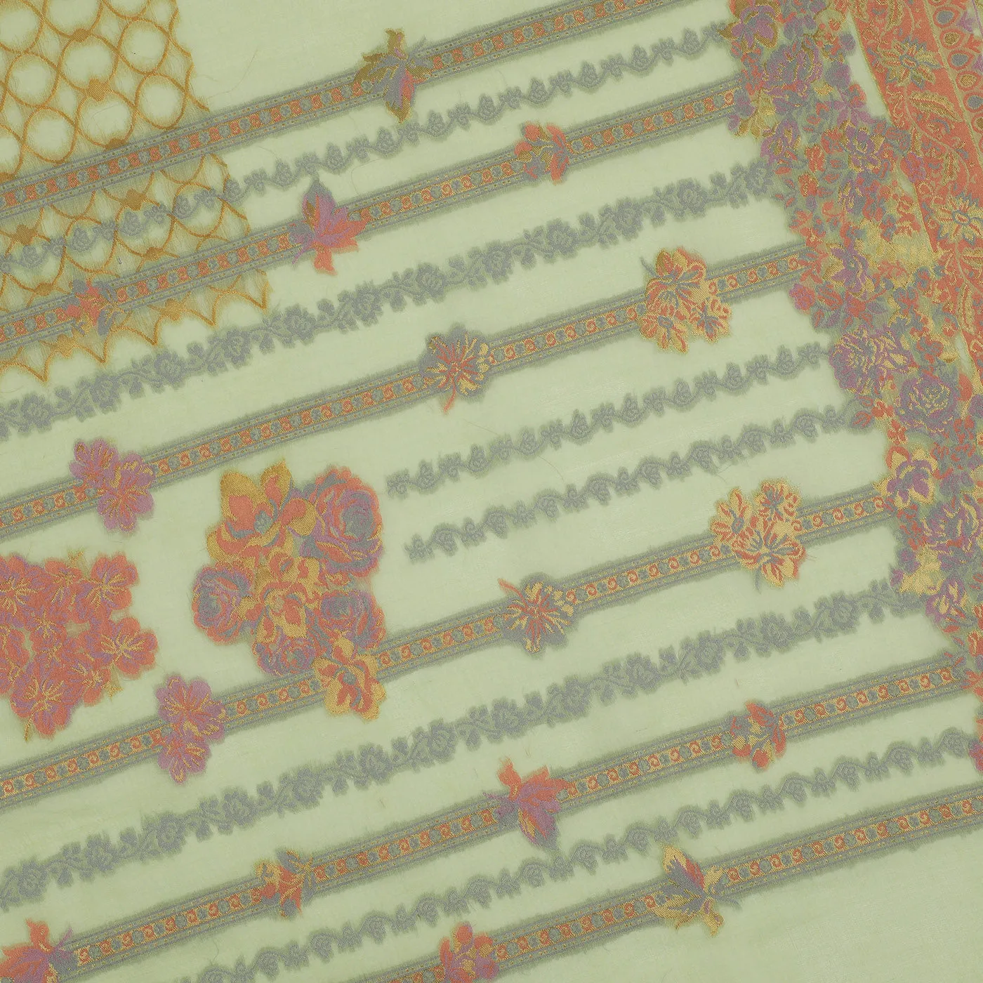 Pista Jacquard Tencel/Metallic Blend Dupatta