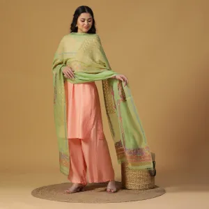 Pista Jacquard Tencel/Metallic Blend Dupatta