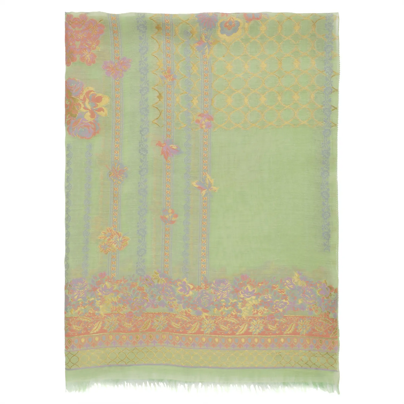 Pista Jacquard Tencel/Metallic Blend Dupatta