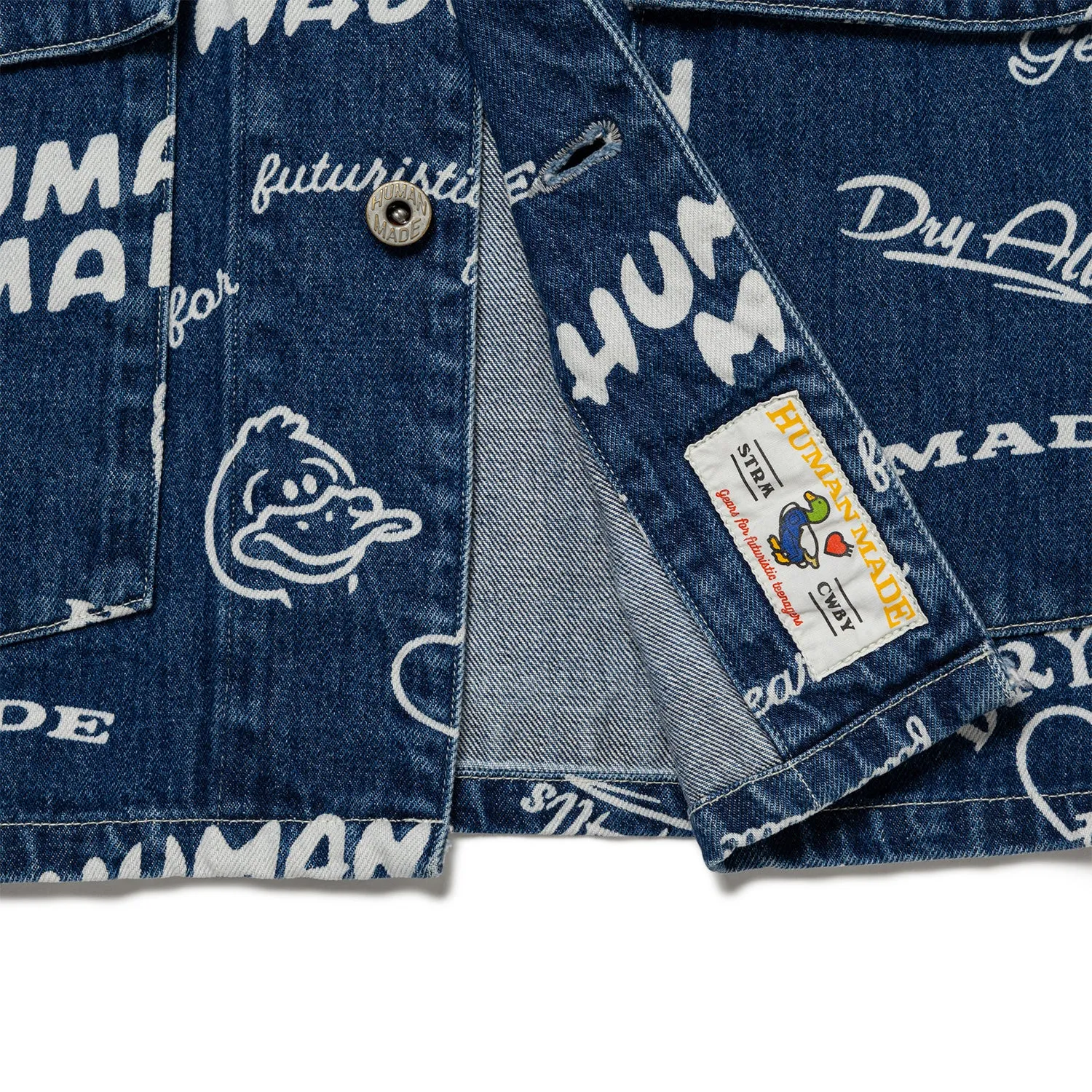 Printed Denim Coverall Jacket