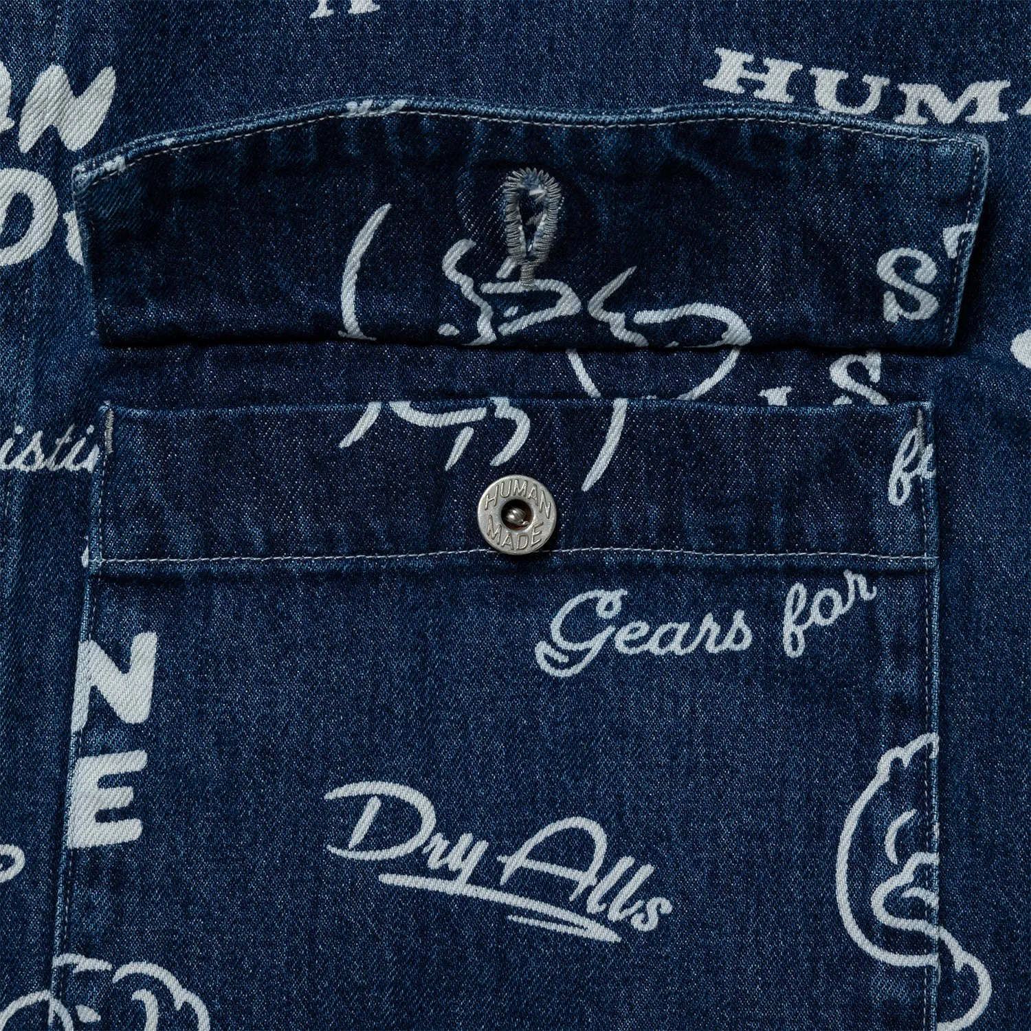 Printed Denim Coverall Jacket
