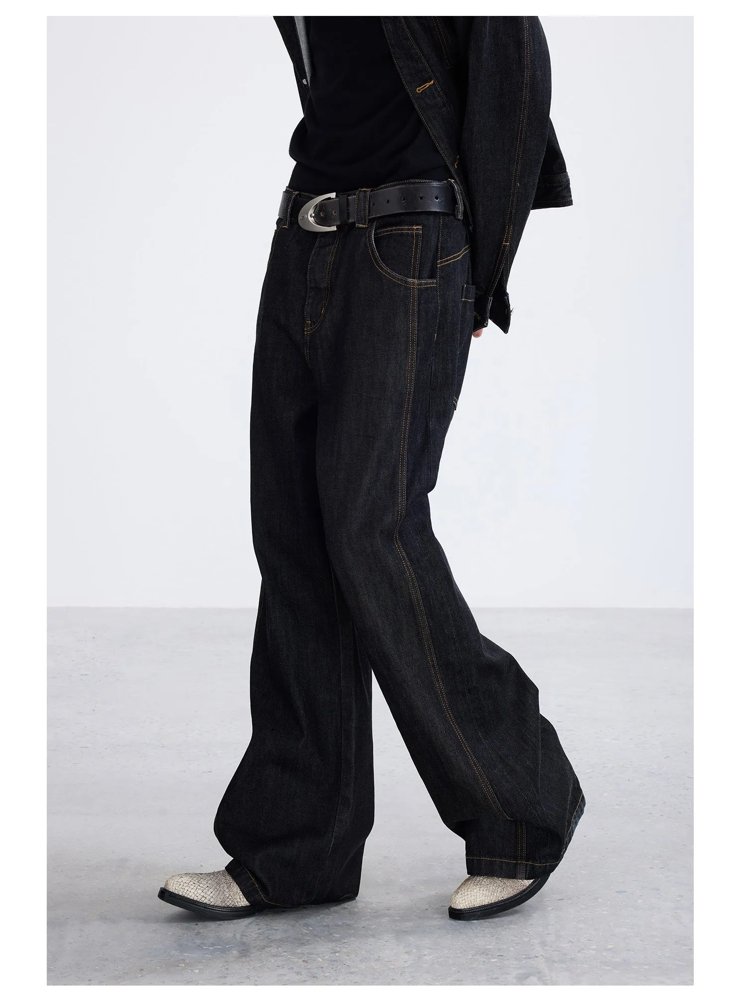 Red Edge Original Color Denim Pants
