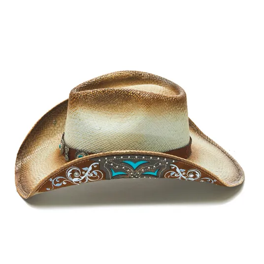 Stampede Women's Straw Cowboy Hat - Desperado Jewel