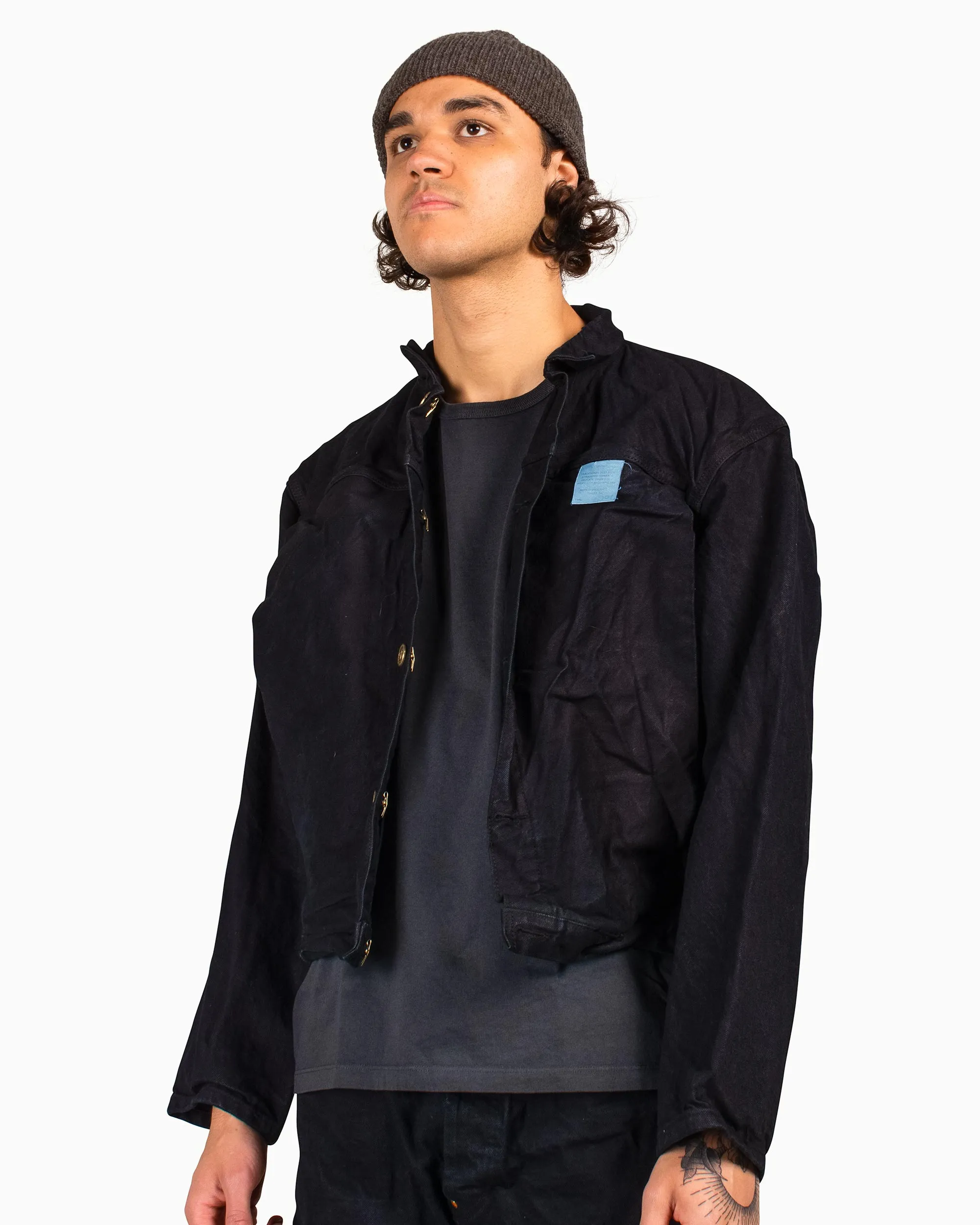 Tender Type 901 Pleat Pocket Jeans Jacket 16oz Selvage Denim Hadal Green